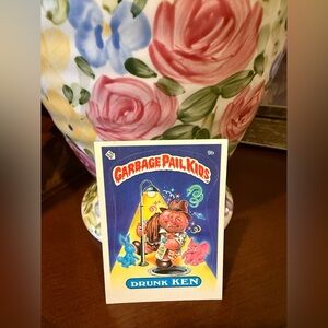 Garbage Pail Kids 'Drunk Ken' Trading Card - Blue